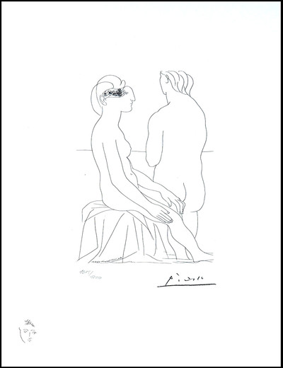 Pablo Picasso | 206 Femme assise et femme de dos