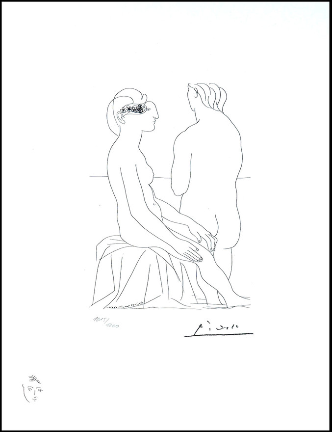 Pablo Picasso | 206 Femme assise et femme de dos Pablo Picasso | 206 Femme assise et femme de dos