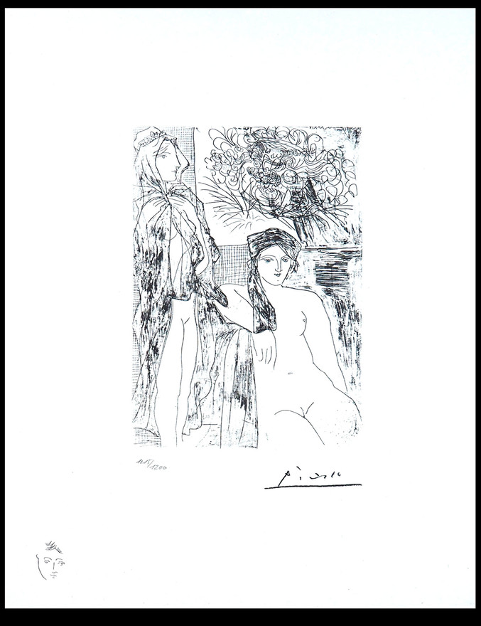 Pablo Picasso | 215 Rembrandt et deux femmes Pablo Picasso | 215 Rembrandt et deux femmes