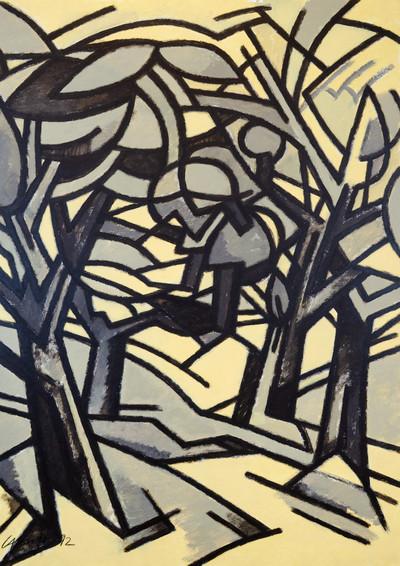 Juan Calonje | Bosque negro y amarillo
