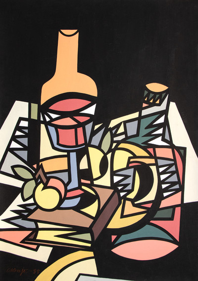 Juan Calonje | Bodegón con vino